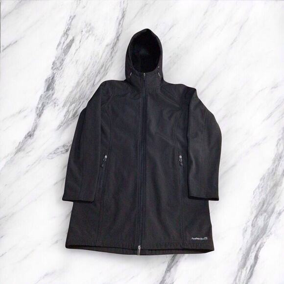 Womens Avalanche Weather Shield Hooded Rain Jacket Coat Size S Faux Fur Lined - Picture 1 of 9